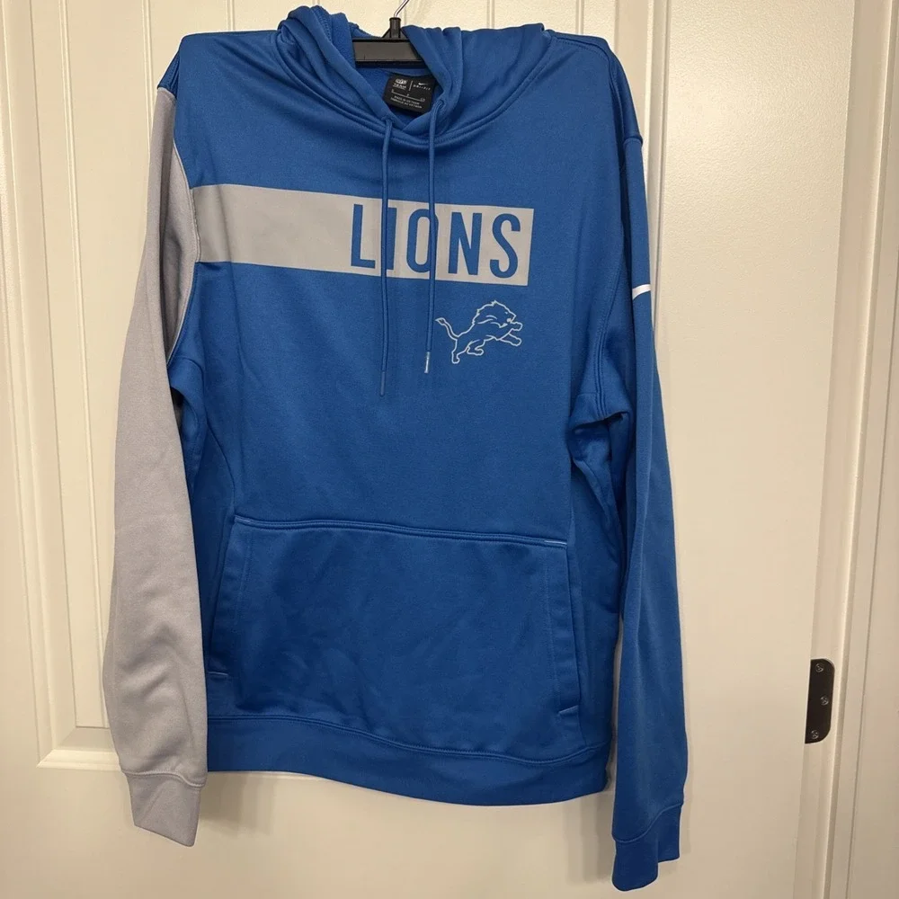 NFL Nike Dri-fit Detroit Lions Hoodie Sweatshirt Small